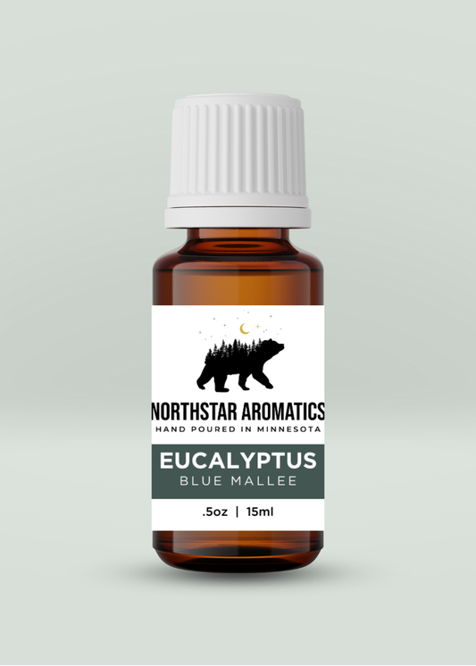 Eucalyptus Blue Mallee essential oil bottle by Northstar Aromatics for immune support and releasing old patterns.