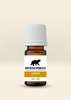 Amber 5ml steam distilled Lemon essential oil bottle with white cap and Northstar Aromatics bear logo label