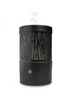 Willow Black Diffuser ultrasonic essential oil diffuser with black metal willow tree design and mist output.
