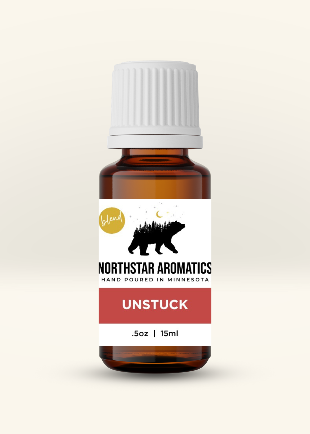 UNSTUCK essential oil blend 15 mL bottle by Northstar Aromatics, emotional support and heart-centered aromatherapy blend, formerly Mandarin Rain
