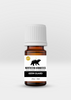 Amber glass bottle of Northstar Aromatics Germ Guard essential oil blend with white cap and label