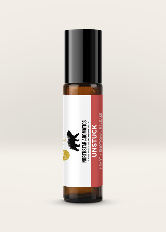 UNSTUCK essential oil roll-on by Northstar Aromatics, heart and emotional release blend, formerly Mandarin Rain